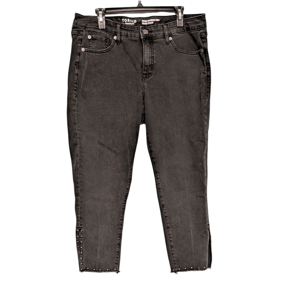 Torrid Perfect Boyfriend Ankle Vintage Stretch Mid-Rise Jean